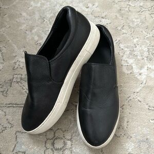 J. Slides Black Platform Slip On Sneakers